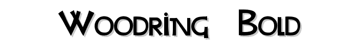 Woodring  Bold font